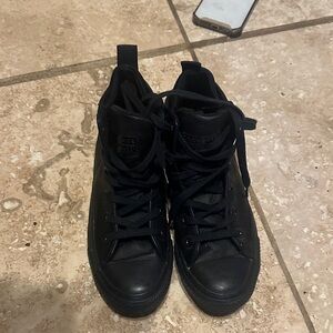 Black High-Top Sneakers